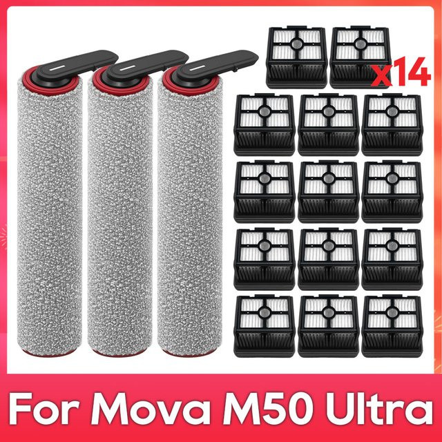 OSSIEAO Rollenbürstenfilterteil passend für Mova M50 Ultra, HMH18A, Trouver M50 Ultra, X40 Pro, X40 Plus, X40 Turbc und X40 Mate - Bild 1
