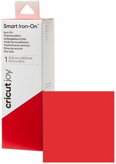 Cricut Joy Smart Iron On Bügelfolie Rot Breite: 13,9 cm, Länge: 60,9 cm - Bild 1