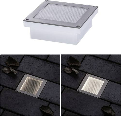 Paulmann LED Bodeneinbauleuchte Brick, quadratisch, grau, IP67, warmweiß - Bild 1