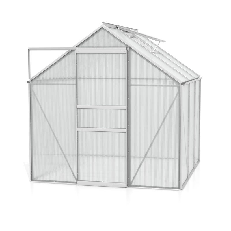 Vitavia Gewächshaus Venus 3800 aus eloxiertem Aluminium in Silber mit Polycarbonat-Verglasung und 3,8 m² Fläche - Bild 2