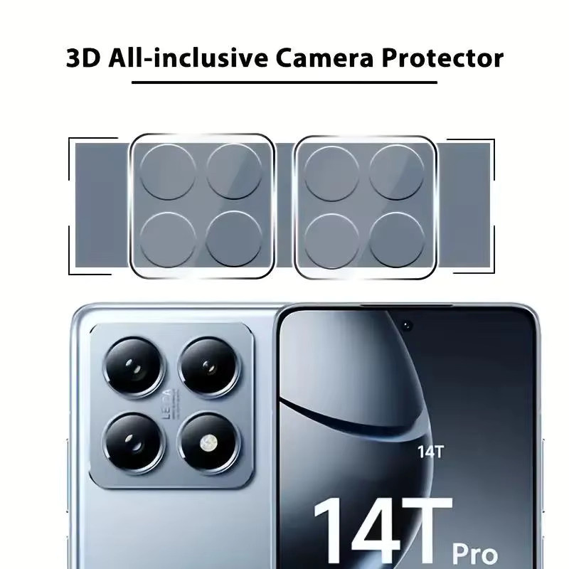 3er-Set Kamera-Objektivschutz aus gehärtetem Glas für Xiaomi Mi 13T 14T Pro Poco X6 X7 F6 Pro in Transparent - Bild 5