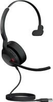 Jabra Evolve2 50 MS On-Ear Headset Schwarz mit Bluetooth und USB-A - Bild 1