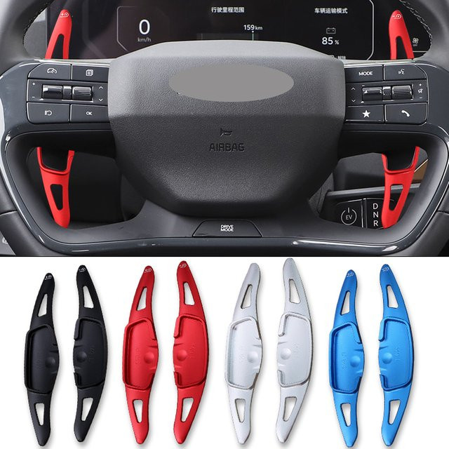 AULIGUS Aluminium Schaltwippen Verlängerung für Kia EV6 EV5 EV3 EV4 als DSG Paddel Shifter Zubehör - Bild 1