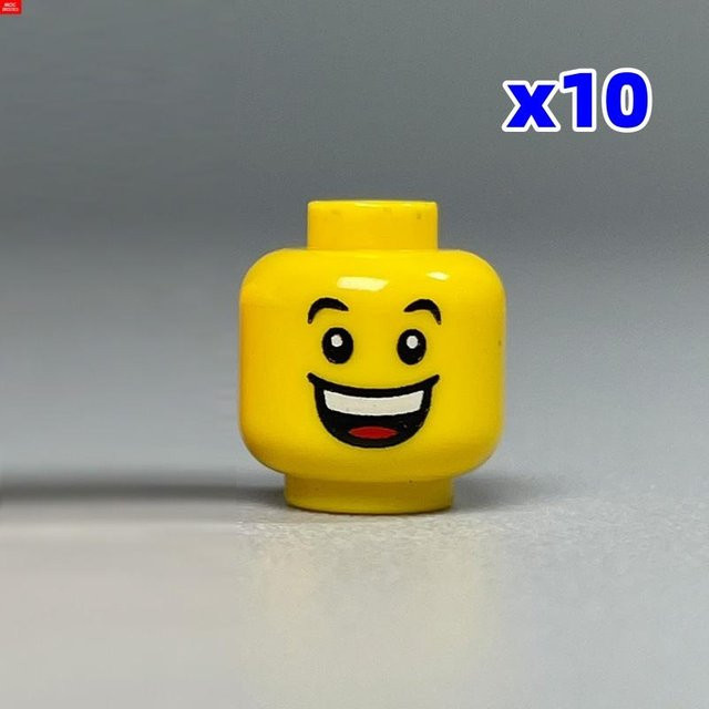 Yiran toy MOC Steine Bedruckter Kopf Gesichtsausdruck, Actionfigur, Gelb, ab 6 Jahren - Bild 1
