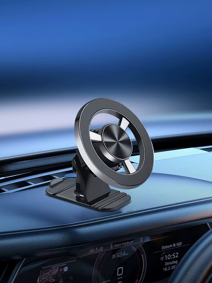 WSSHE Magnethalter für das Auto und den Schreibtisch mit MagSafe Kompatibilität, Schwarz, Verstellbare Magnetständer für iPhone und Xiaomi - Bild 4