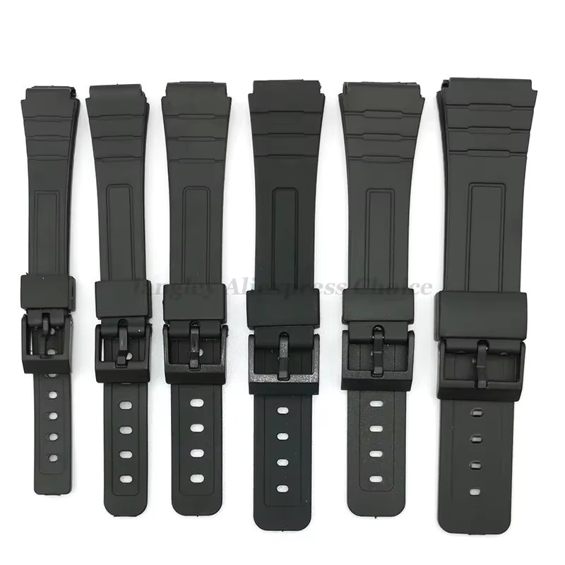 CASIO Uhrenarmband Silikon, Schwarz, Unisex - Bild 2