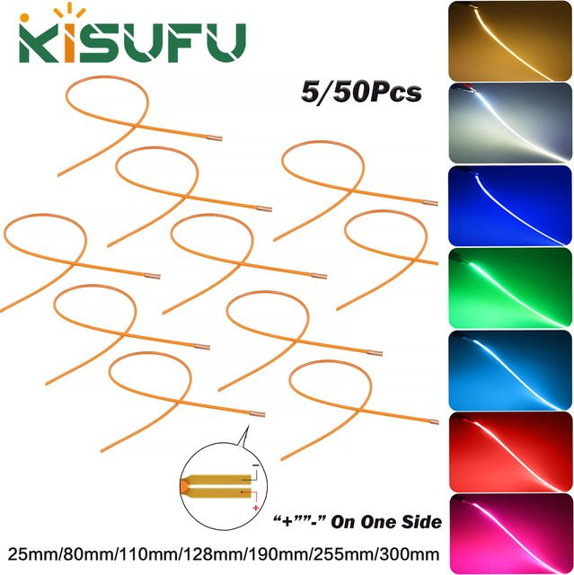 KISUFU COB LED Streifen RGB Multicolour für DIY Edison Glühbirnen, DC3V, zuschneidbar - Bild 1