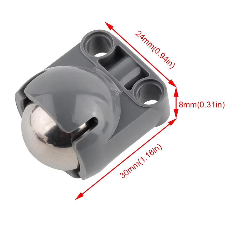 Wishiot Universal Rad EV3 High-Tech Bausteine mit Stahlkugeln in Grau - Bild 2
