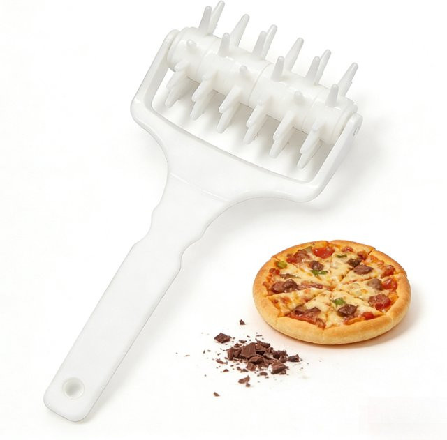 FEB.WIND Teigloch Maker Pizza Docking Tool aus Kunststoff in Weiß - Bild 1