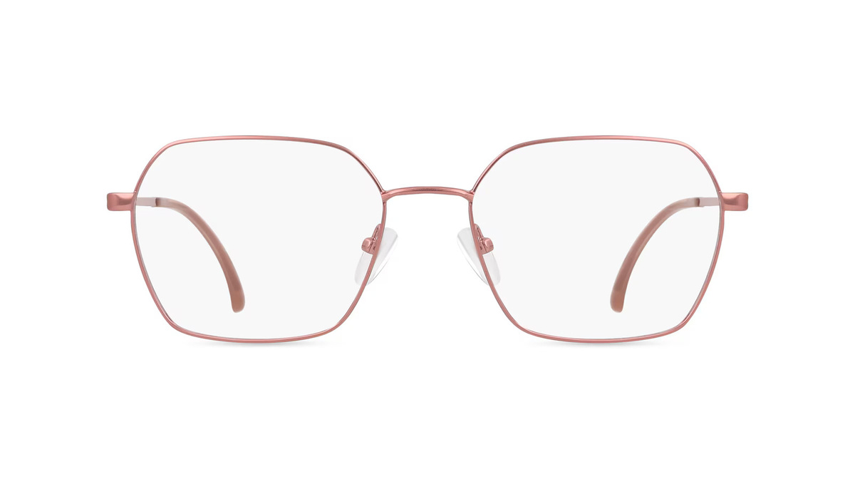 Fielmann BD 562 FA Korrektionsbrille, Vollrand, Geometrisch, Edelstahl, pink, Damen - Bild 1