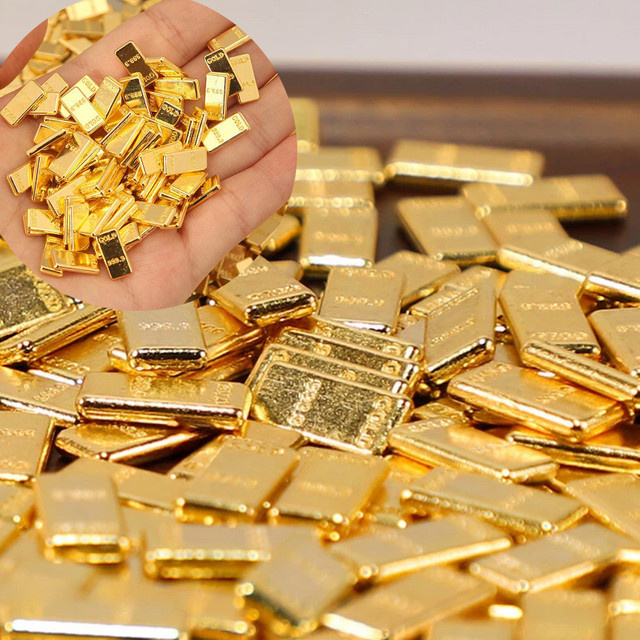 DIAPER&CORED Miniatur Gold Bars, Puppenhaus Dekoration, 50-teiliges Set - Bild 1