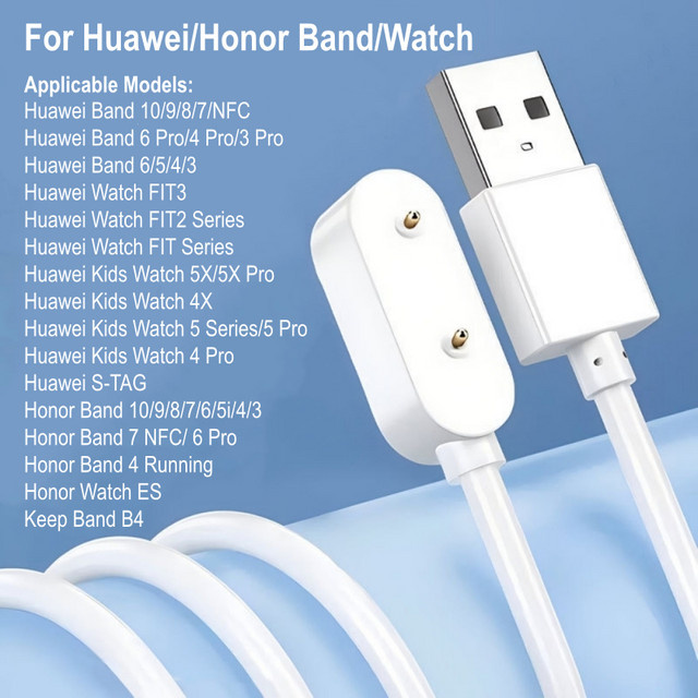 Magnetisches Ladegerät für Huawei Band und Honor Smartwatches in Weiß - Bild 1