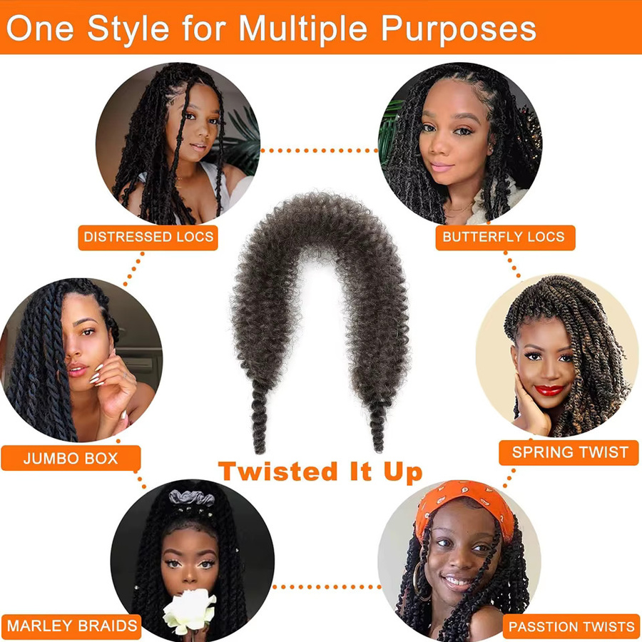 Bewill Afro Twist Marley Twist Flechthaar, Kinky Hair, 12-16 Zoll - Bild 4