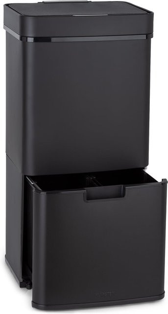 Klarstein Royal Trash Sensor-Mülleimer aus Edelstahl in Schwarz mit 72 Liter Fassungsvermögen - Bild 1