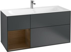 V&B Waschtischunterschrank Finion mit Wandbeleuchtung, Farbe: Lackiert, Breite: 119,6 cm, Tiefe: 49,8 cm - Bild 1