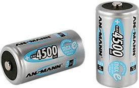 Ansmann maxE Baby C NiMH Akku, 4500 mAh, Silber, 2 Stück - Bild 2