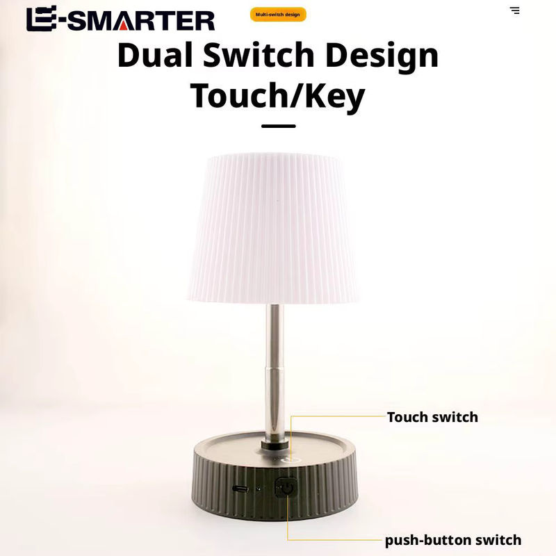 ESMARTER Solar Tischlampe für Outdoor und Camping, Wasserdichtes Warmweißes Nachtlicht mit USB-Ladefunktion, Weiß - Bild 4