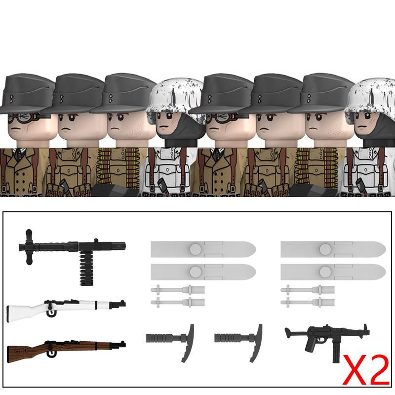 Yiran Toy Militär WW2 Bausteine Set mit Soldaten und Panzern - Bild 2