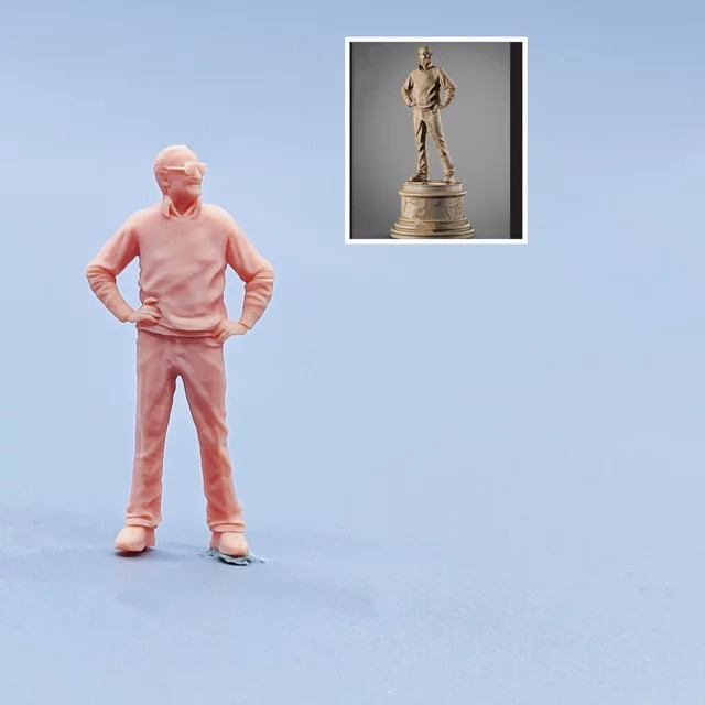 EHCMODEL Der alte Mann trägt Sonnenbrille, Miniaturen, 1:64, Harz, Einzelfigur - Bild 1