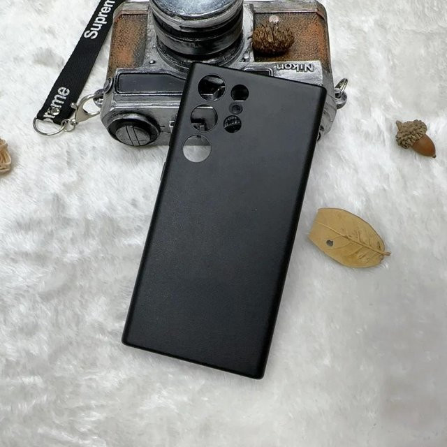 Offizielle Samsung Lederhülle mit Rundum-Objektivschutz für Galaxy S24 Ultra, S23, S22 Ultra und S24 Plus in Schwarz - Bild 1