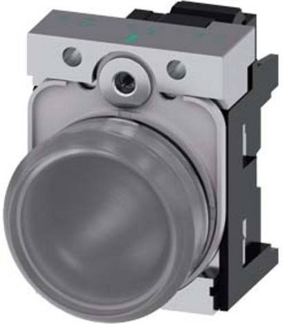 Siemens Leuchtmelder 3SU1153-6AA70-3AA0 in Grau und Transparent aus Metall - Bild 1