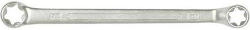 KS Tools CLASSIC TX-E Doppel-Ringschlüssel, gekröpft, E20xE24, silberfarben - Bild 1