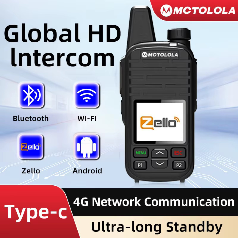 Motorola 4G LTE Zello Tragbares Handfunkgerät in Schwarz mit Android 8.1, WiFi und Bluetooth - Bild 2