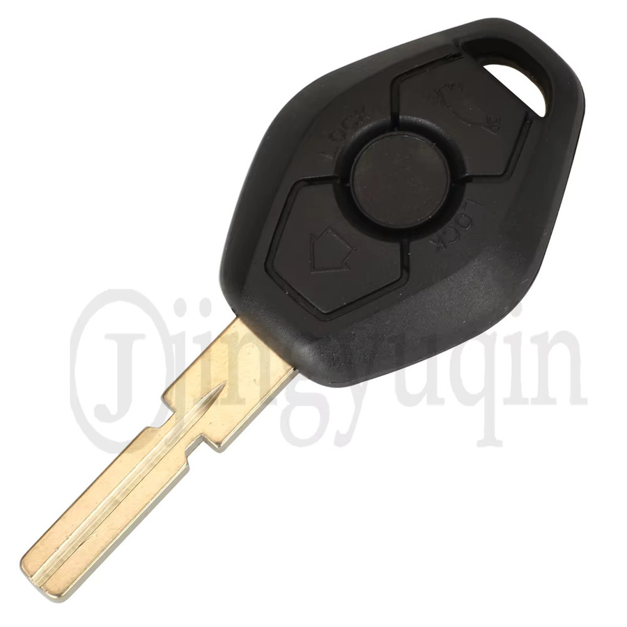 Jingyuqin EWS System Fernbedienung Autoschlüssel mit 3 Tasten in Schwarz für BMW E38 E39 E46 X3 X5 Z3 Z4 1/3/5/7 Serie 315/433 MHz Keyless Entry Sender - Bild 1