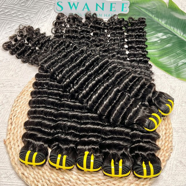 SWANEE Deep Wave Echthaar-Bündel, 28-30 Zoll, Damen - Bild 1