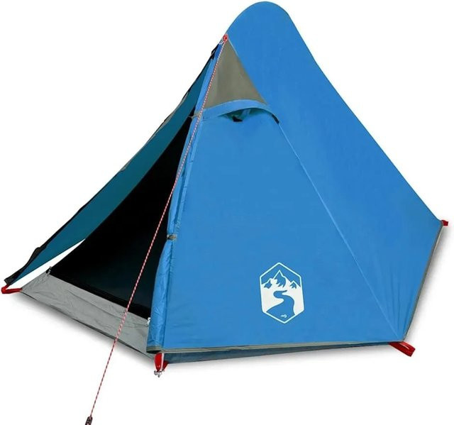 Furnicato Campingzelt Kuppel Blau B/T/H: 267 x 154 x 117 cm - Bild 1