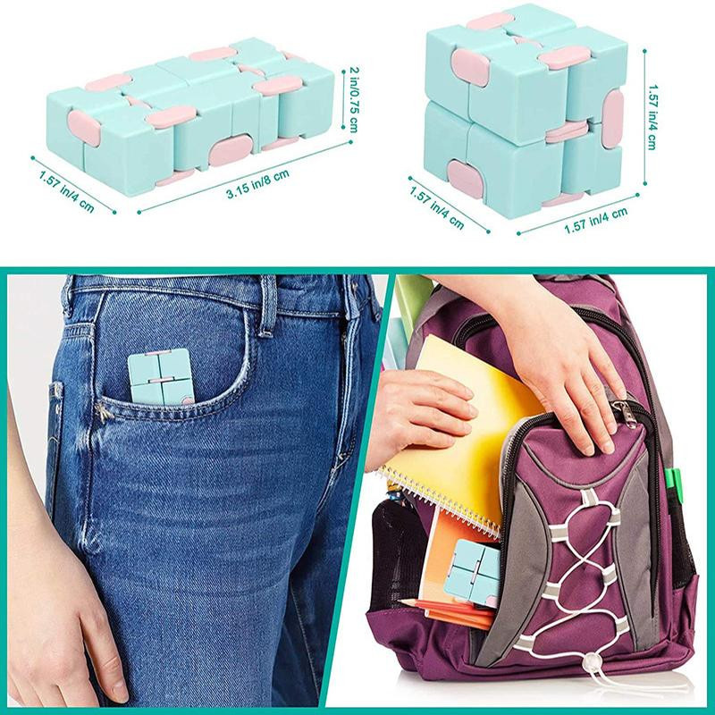 Fashnics Magischer Zauberwürfel Anti-Stress-Spielzeug 4-teiliges Set - Bild 2