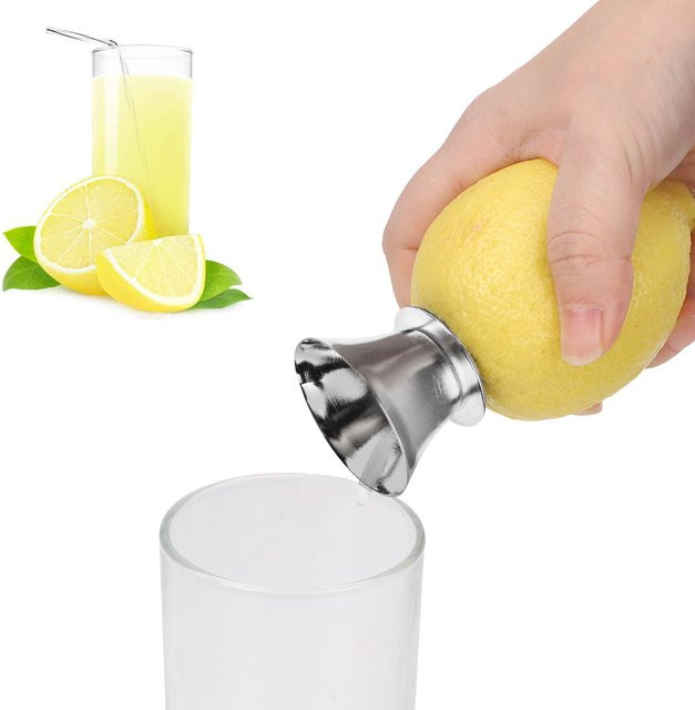NICEYARD Zitruspresse aus Edelstahl in Silber für Zitronen, Orangen und Limetten - Bild 1