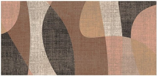 MD Entree Universal Teppich in Beige, abstraktes Design, rutschfest und waschbar, B/T: 67 x 150 cm - Bild 1
