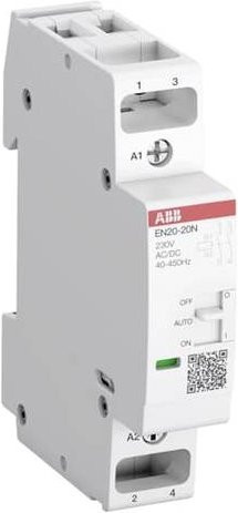 ABB EN20-20N-01 Installationsschütz mit 2 Schließern, 220 V / 250 V, Weiß - Bild 1
