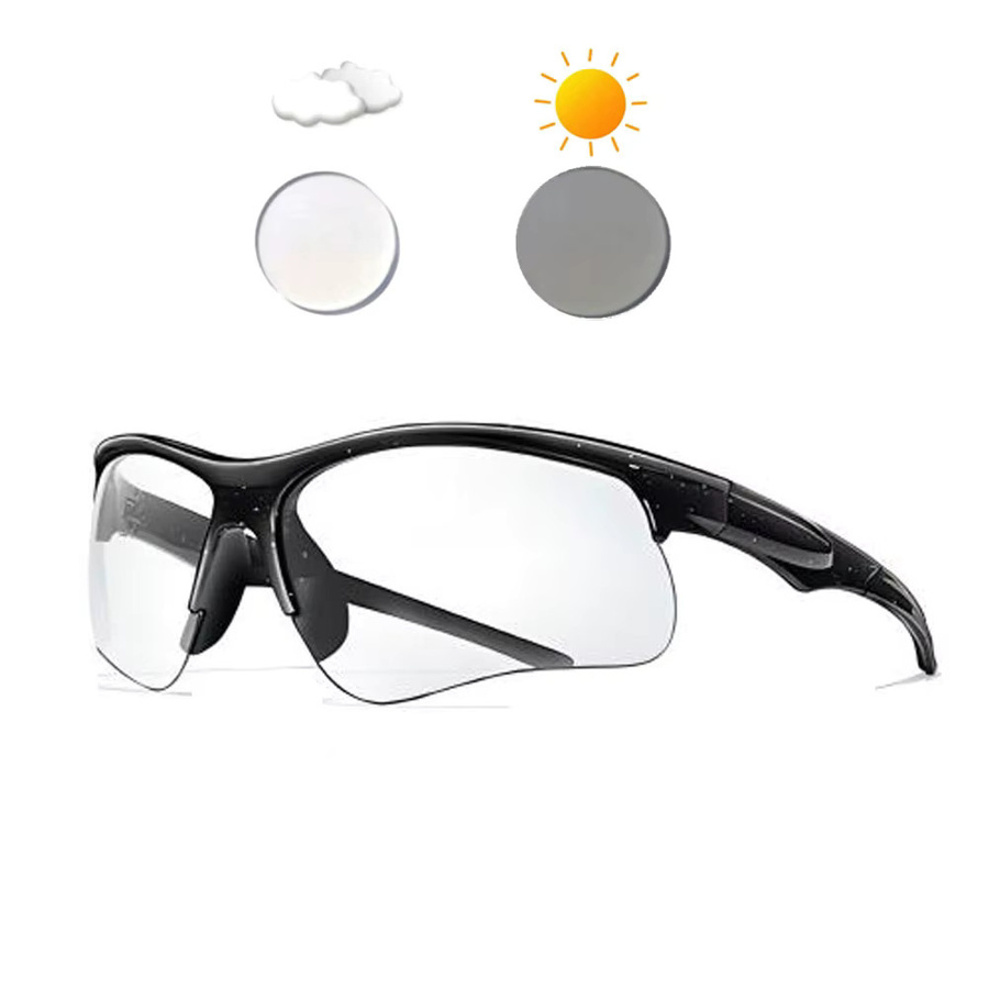 OMEKOL Sportsonnenbrille, halbrandig, unisex, Kunststoff - Bild 1
