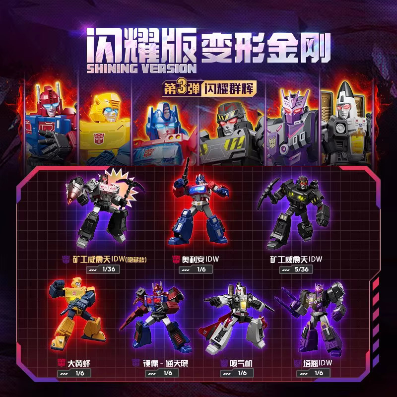 Blokees Transformers Bausteine Glänzende Version Blind Box Figurensammlung mit Megatron in Mehrfarbig - Bild 2
