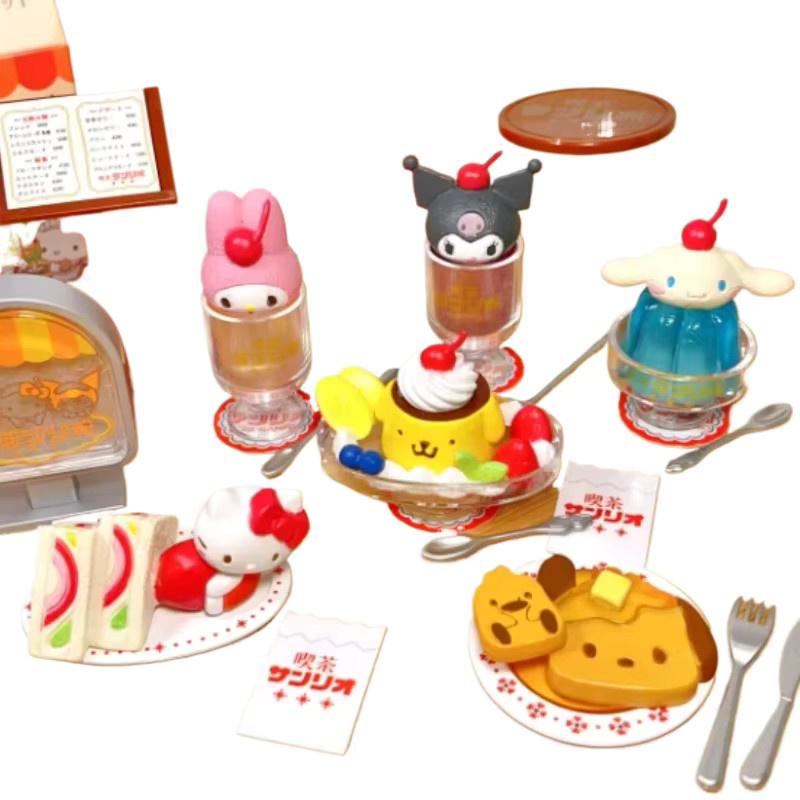 Sanrio Kuromi Retro Coffee Store Blind Box, Actionfigur, Einzelfigur - Bild 3