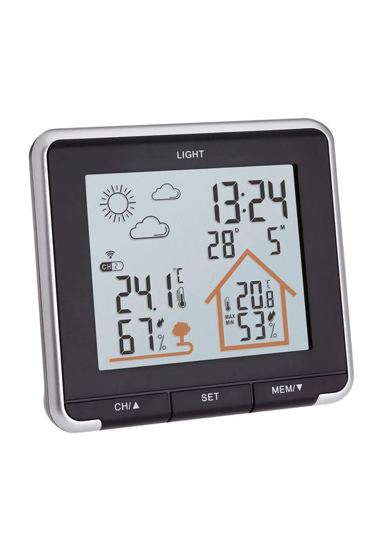 TFA Dostmann LIFE Funk-Wetterstation mit Sensor-Touch in Schwarz - Bild 3