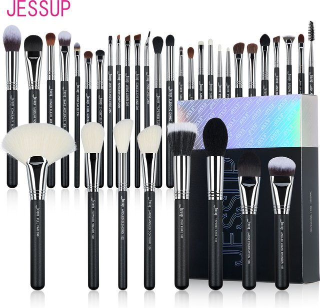 Jessup Make-up-Pinsel-Set, 35-teilig, synthetisch, Unisex - Bild 1