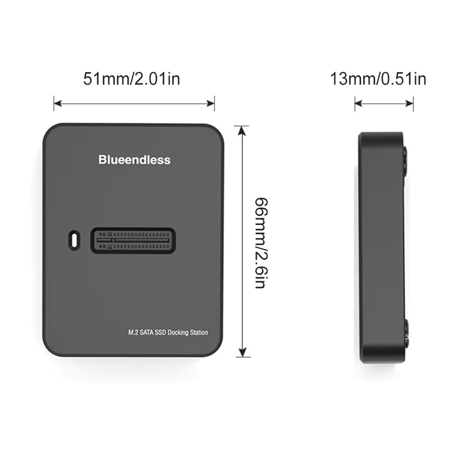 M.2 NVMe externes SSD-Festplattengehäuse mit 10G Lese- und Schreibgeschwindigkeit als M.2 SSD-Dockingstation - Bild 3