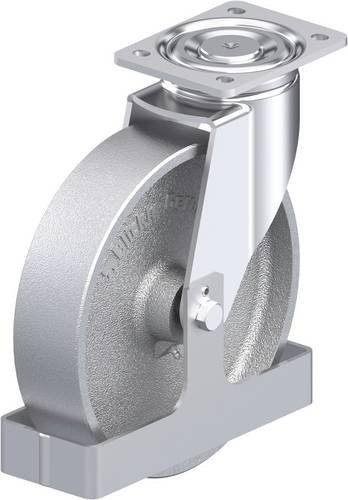 Blickle Stahlblech-Lenkrolle LH-G 250G-FS in Silber mit 250 mm Rad-Durchmesser und 900 kg Tragfähigkeit - Bild 1
