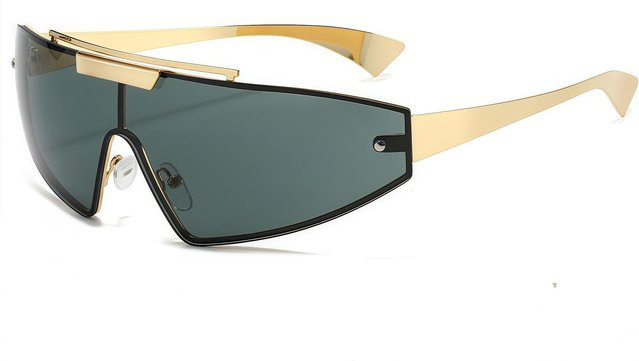 gifansee Sonnenbrille Cat Eye, Metall, Gold, Damen - Bild 1