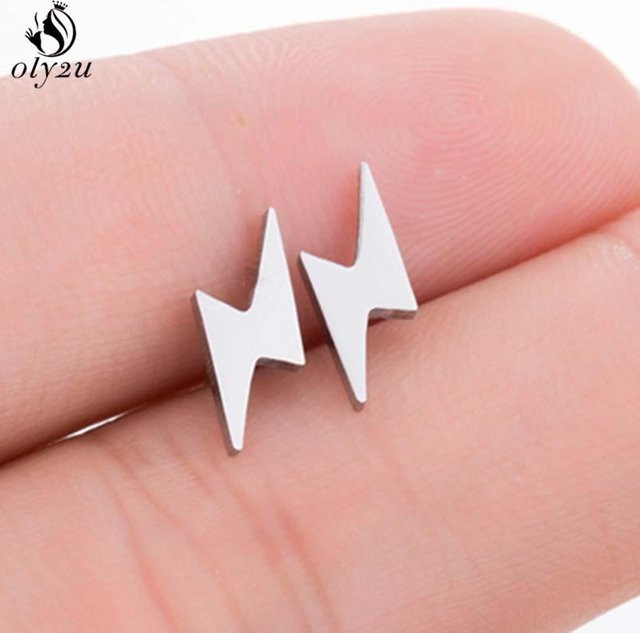 YULIN Ohrstecker Edelstahl, Schwarz, Unisex - Bild 1