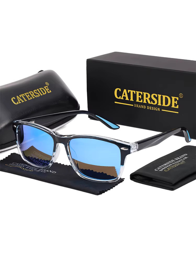 CATERSIDE Sonnenbrille, polarisiert, Vollrand, Kunststoff, Unisex - Bild 3