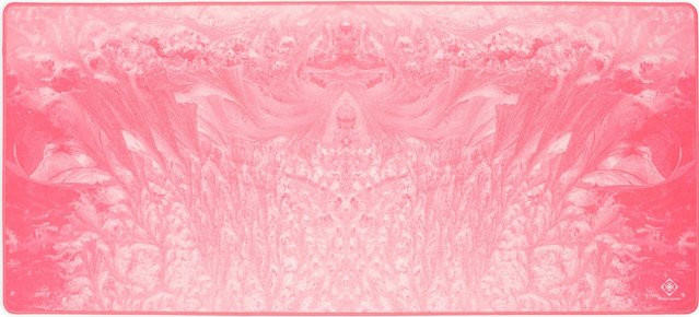 Deltaco Gaming-Mauspad PMP85 in Pink mit Muster und Anti-Rutsch-Basis aus Polyester - Bild 1