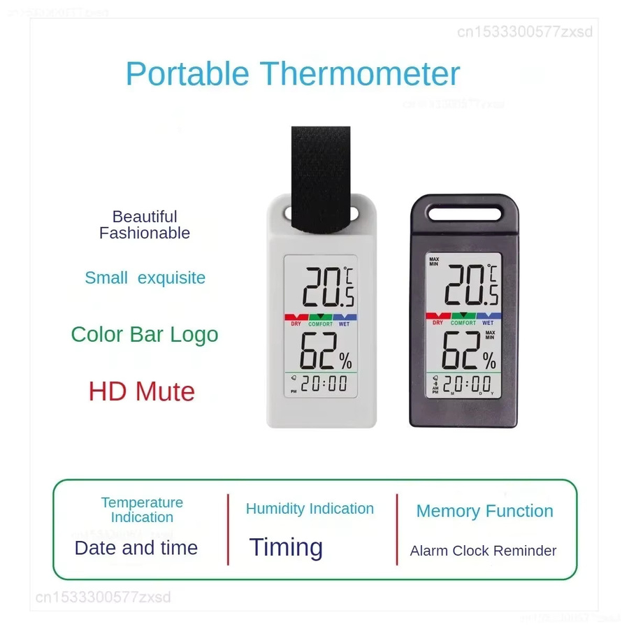 MIJIA Mini-Thermometer mit Temperatur- und Luftfeuchtigkeitsmesser als LCD-Innenwetterstation für Camping, Outdoor und Fahrzeug - Bild 4