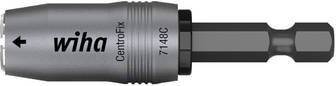 Wiha CentroFix Force Bithalter magnetisch und mechanisch verriegelbar, Farbe: Silber - Bild 1