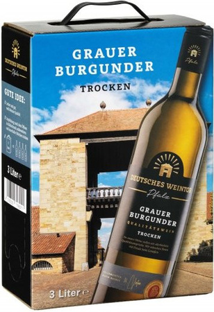 Deutsches Weintor Grauer Burgunder, trocken, Weißwein, 3 l