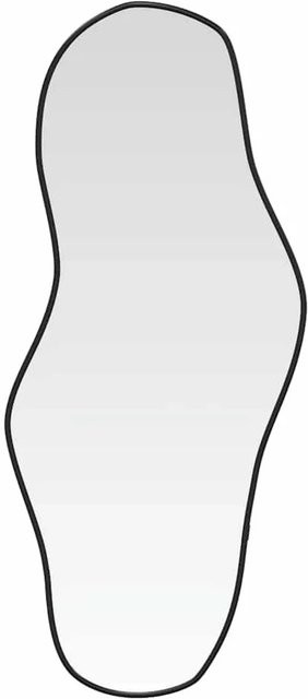 vidaXL Wandspiegel Schwarz Rechteckig aus Glas und Kunststoff B: 80 cm, H: 35 cm, T: 8 cm - Bild 1