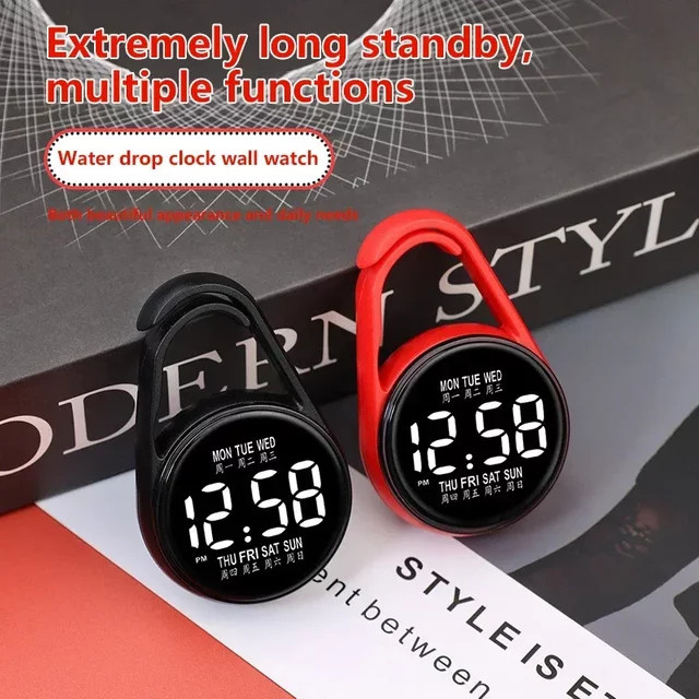 Elektronische LED-Hängeuhr, Unisex - Bild 1